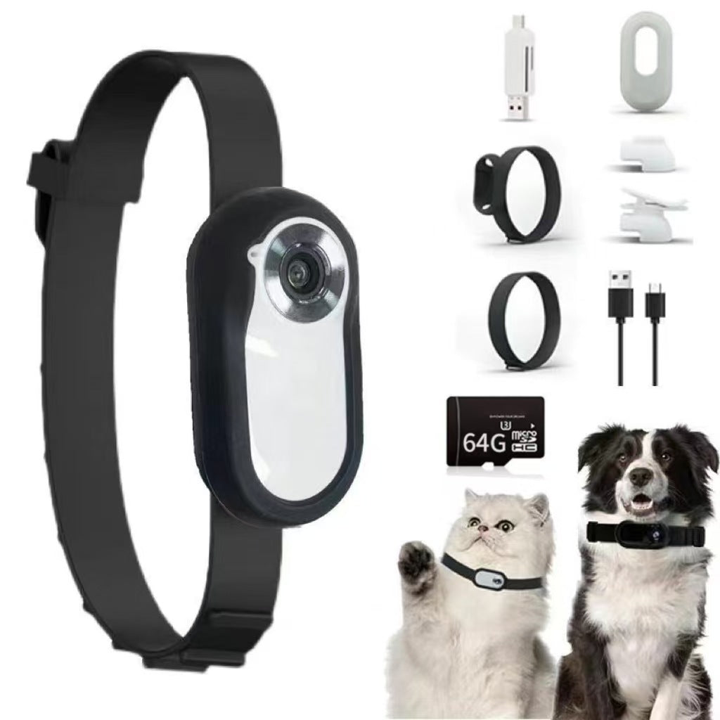 Mini Caméra Collier HD pour Chien et Chat — Vivez ses Aventures à Ses Côtés