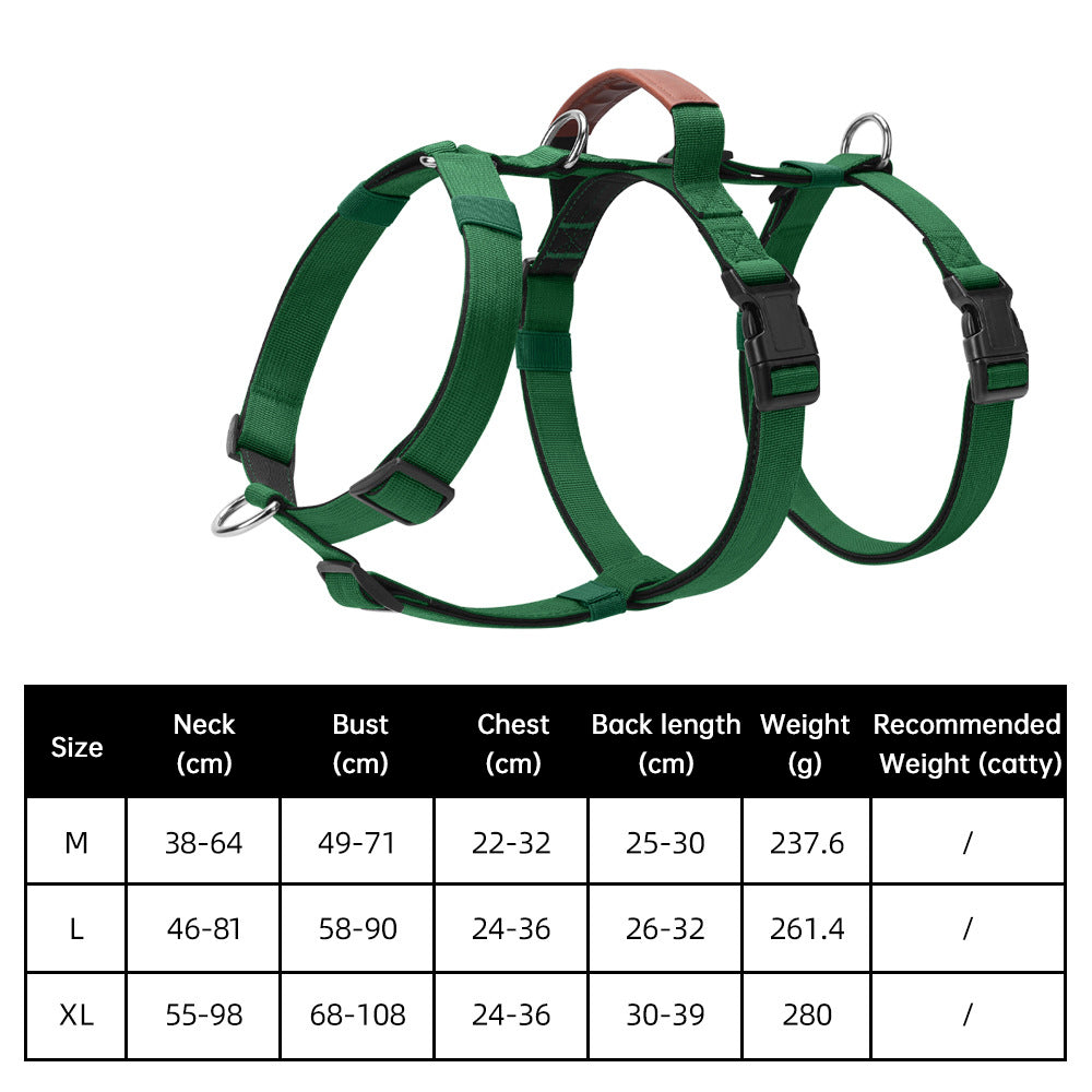 Harnais Tactique Anti-Traction pour Chien — Robuste et Ajustable