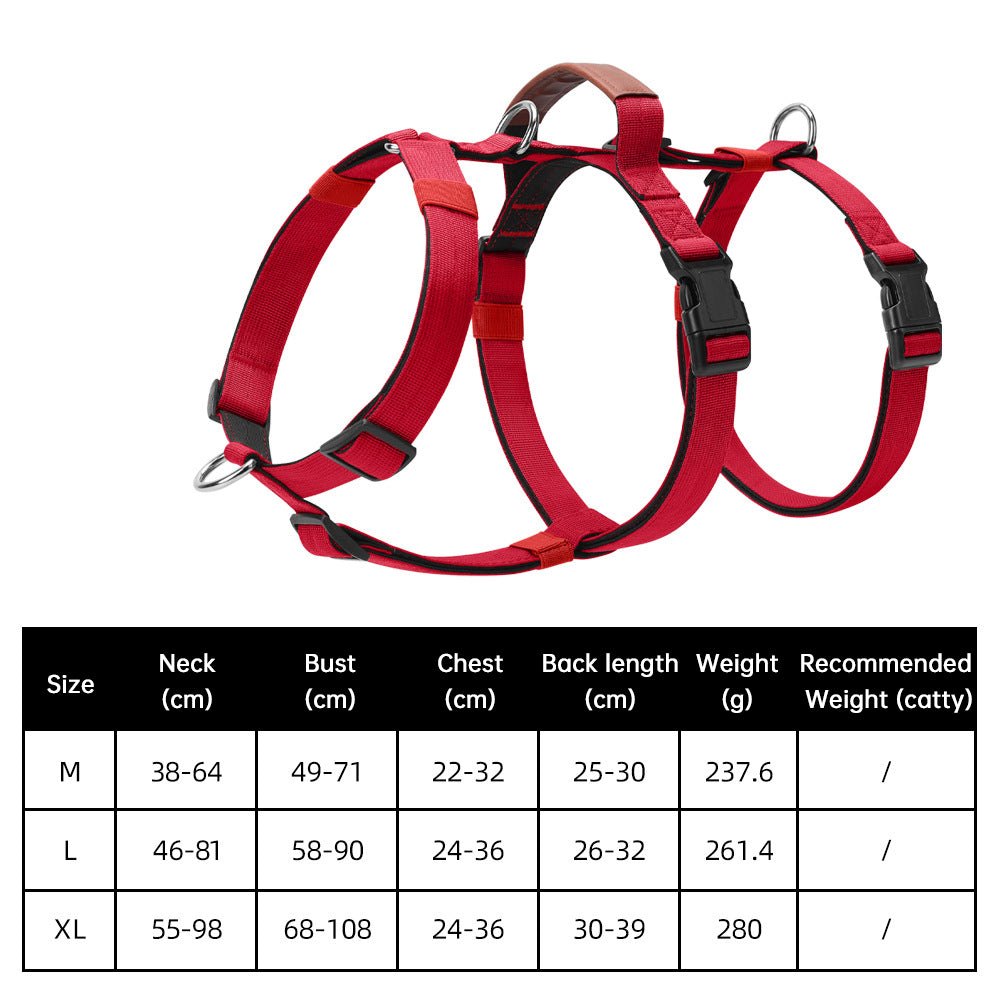Harnais Tactique Anti-Traction pour Chien — Robuste et Ajustable