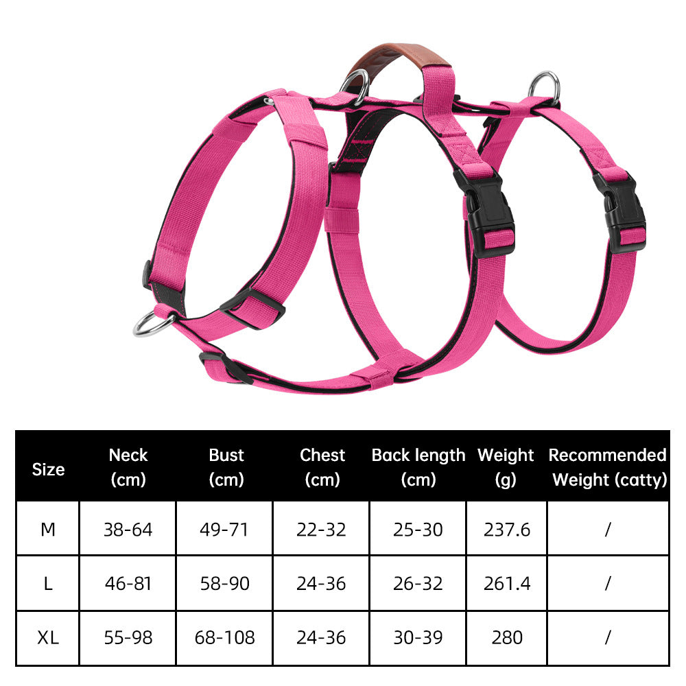 Harnais Tactique Anti-Traction pour Chien — Robuste et Ajustable