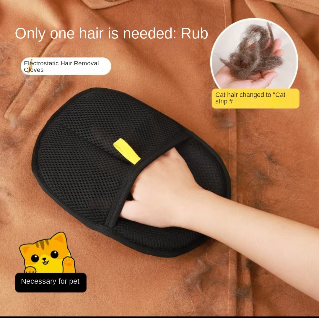 Gant anti-poils électrostatique pour chien et chat