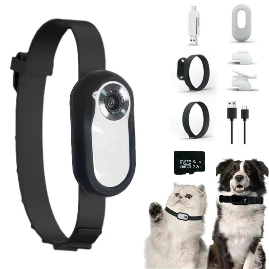 Mini Caméra Collier HD pour Chien et Chat — Vivez ses Aventures à Ses Côtés